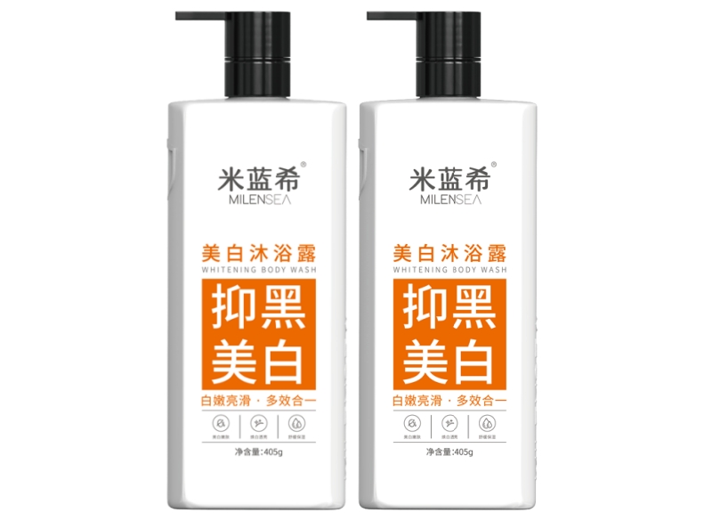 米蓝希美白磨砂沐浴露