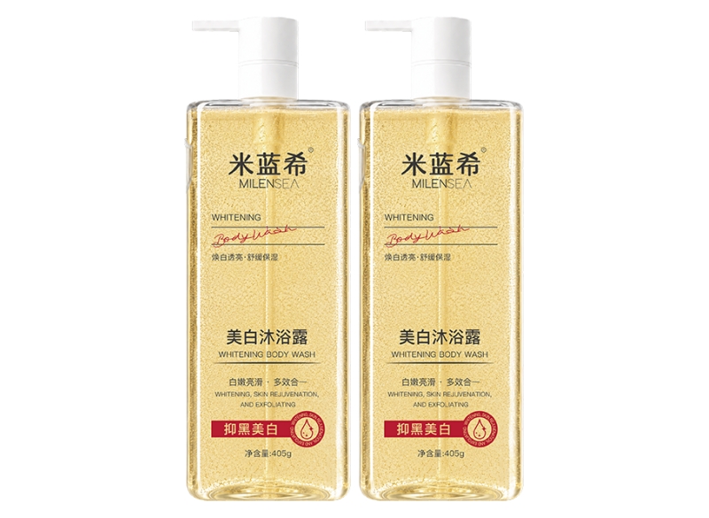 米蓝希美白磨砂沐浴露